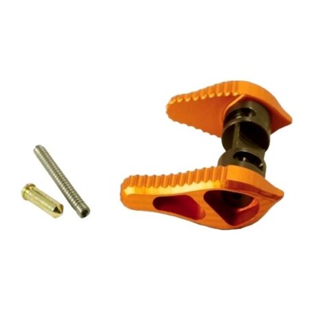 an image of the product Timber Creek Ambidextrous Safety Selector Lever- Anodized Orange - AMBI-SS-OA