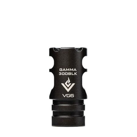 an image of the product VG6 Precision AR-15 .300 AAC Blackout Delta Style Muzzle Brake 5/8"x24 Thread with Crush Washer- Black Nitride - APVG100003A