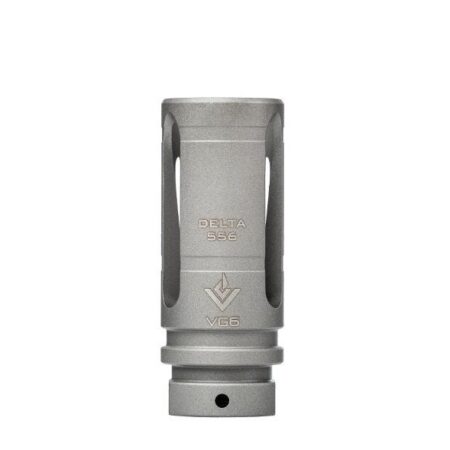 an image of the product VG6 Precision AR-15 .223/5.56 Delta BBSS Style Muzzle Brake 1/2"x28 Thread with Crush Washer- Bead Blasted - APVG100017A