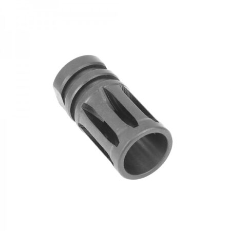 an image of the product AR15 .223/.556 A2 Bird Cage Style Muzzle Brake 1/2"x28 Thread- Steel Black - MZ1001-A2