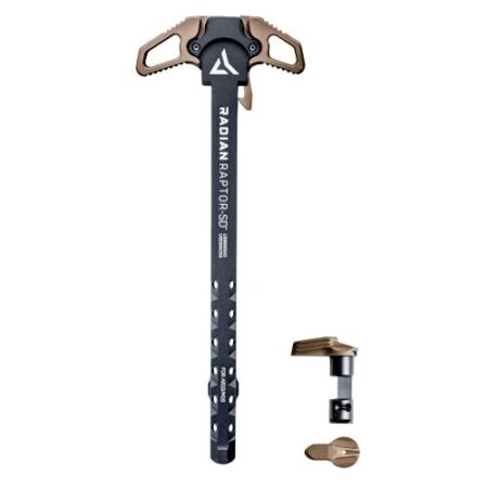 an image of the product Radian Raptor-SD AR-15/M16 Charging Handle and Talon Safety Selector Combo- FDE - R0287