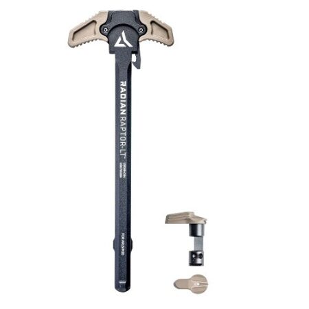 an image of the product Radian Raptor-LT AR-15/M16 Charging Handle and Talon Safety Selector Combo- FDE - R0291