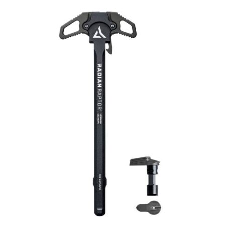 an image of the product Radian AR-15/M16 Raptor Charging Handle and Talon Safety Selector Combo- Radian Grey - R0664