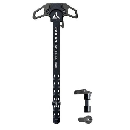 an image of the product Radian Raptor-SD AR-15/M16 Charging Handle and Talon Safety Selector Combo- Radian Grey - R0668