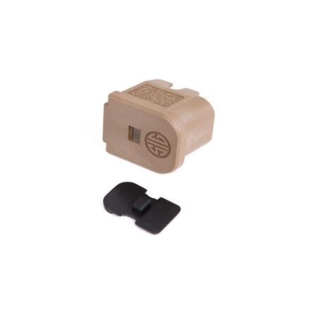 an image of the product Sig Sauer P320 Extended Magazine Floor Plate- Snap Fit- Coyote - KIT-MOD-MAG-XFLR-PLT-COY