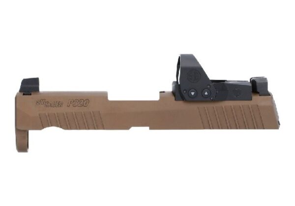 an image of the product SIG SAUER X-Series P320 Pro 9mm Slide Assembly 3.6" with ROMEO1PRO, 6MOA Night Sights- Coyote- 8900276