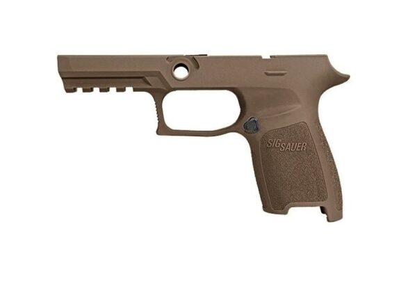 an image of the product SIG SAUER P250/P320 Grip Module Assembly, Compact, Medium, 9mm, .357 Sig, .40 S&W- Coyote- GRIP-MOD-C-943-M-COY
