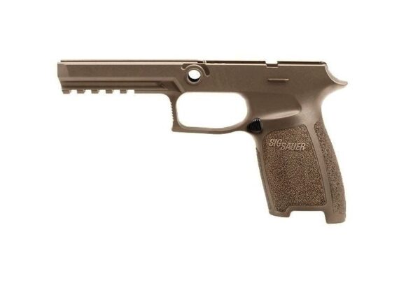 an image of the product SIG SAUER P250/P320 Grip Module Assembly, Full Size, Small, 9mm, .357 Sig, .40 S&W- Coyote- GRIP-MOD-F-943-SM-COY