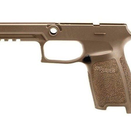 an image of the product SIG SAUER P250/P320 Grip Module Assembly, Full Size, Large, 9mm, .357 Sig, .40 S&W- Coyote- GRIP-MOD-F-943-LG-COY