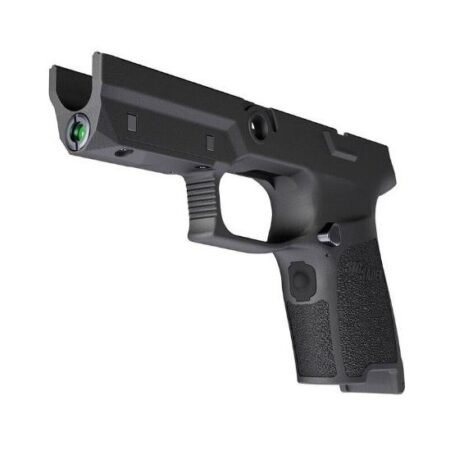 an image of the product SIG SAUER LIMA5 P250/P320 RED Laser Grip Module Assembly, Compact, Medium, 9mm, .357 Sig, .40 S&W- Black- SOL51001
