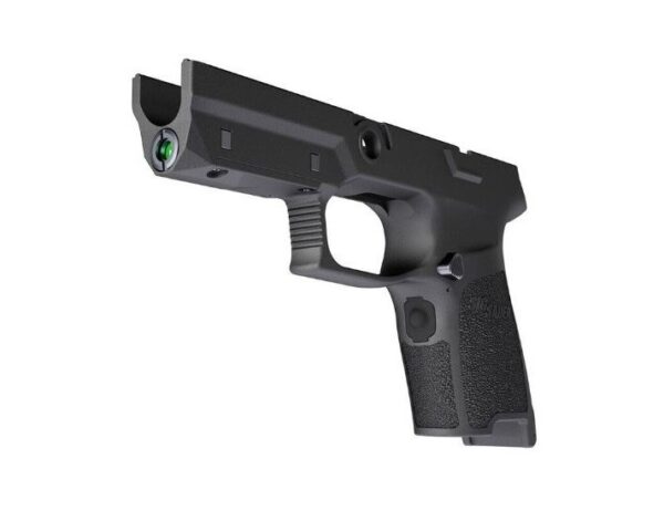 an image of the product SIG SAUER LIMA5 P250/P320 RED Laser Grip Module Assembly, Compact, Medium, 9mm, .357 Sig, .40 S&W- Black- SOL51001