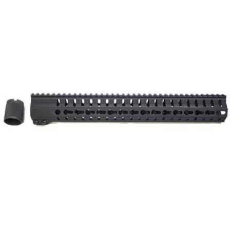 an image of the product CMMG RKM14 AR-15 KeyMod Free Floating Modular Handguard- 14" Rifle Length- Black- 55DA291