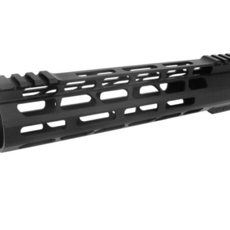 an image of the product AR15 Ultra Slim M-LOK Free Floating Modular Handguard- 10" Carbine Length- Aluminum Black- HG08-10