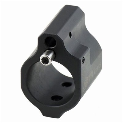 an image of the product Odin Works AR-15 Low Profile .750" Diameter Adjustable Gas Block- Black Steel- GBADJ
