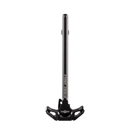 an image of the product POF AR-10 Strike Eagle Ambidextrous Charging Handle W/ Serrated Levers- Black Aluminum- POF01543