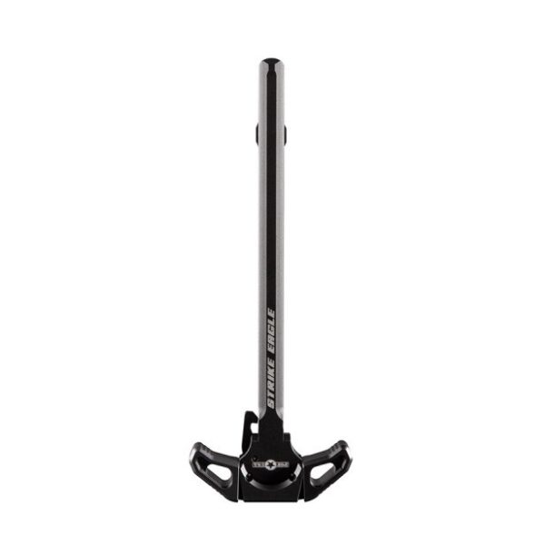 an image of the product POF AR-10 Strike Eagle Ambidextrous Charging Handle W/ Serrated Levers- Black Aluminum- POF01543