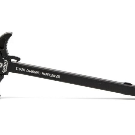 an image of the product Geissele Automatics AR-15 Ambidextrous Super Charging Handle- Aluminum Black - 05-313B