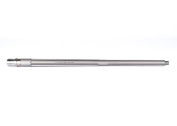 an image of the product Ballistic Advantage Premium Series AR-10 6.5 Creedmoor Fluted Rifle Barrel 22" 1:8 Twist- Bead Blasted Stainless Steel - BABL65CR03PL