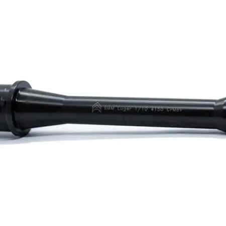 an image of the product Angstadt Arms AR-15 9mm Barrel Assembly 6" Pistol Length 1:10 Twist- Black Melonite- AA0906BBPN