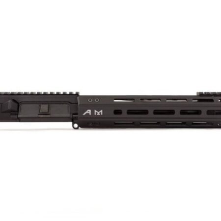 an image of the product Aero Precision AR-15 5.56 M4E1 Enhanced Complete Upper Receiver, 10.5" Barrel, Quantum M-LOK 9" Handguard- Anodized Black- APAR640102M2