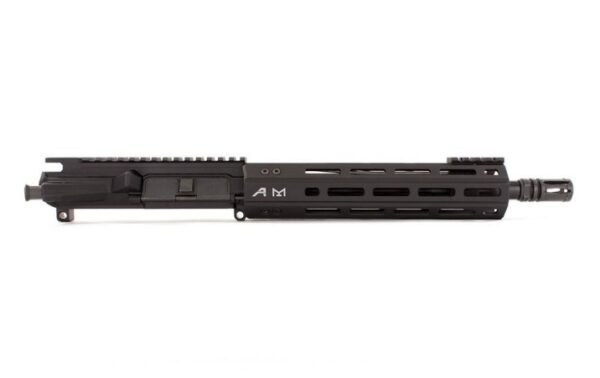 an image of the product Aero Precision AR-15 5.56 M4E1 Enhanced Complete Upper Receiver, 10.5" Barrel, Quantum M-LOK 9" Handguard- Anodized Black- APAR640102M2