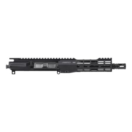 an image of the product Aero Precision AR-15 .300 Blackout M4E1 Threaded Complete Upper Receiver, 8" Barrel, Atlas S-One/M-LOK 7.3" Handguard- Anodized Black- APAR700301M1