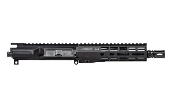 an image of the product Aero Precision AR-15 .300 Blackout M4E1 Threaded Complete Upper Receiver, 8" Barrel, Atlas R-One M-LOK 7.3" Handguard- Anodized Black- APAR700701M1