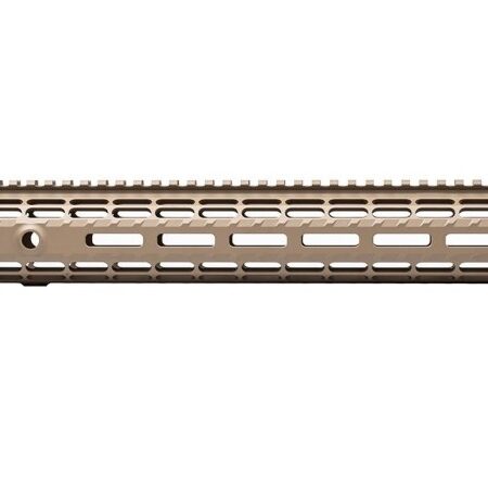 an image of the product Aero Precision AR-10 M5 Enhanced Gen2 M-LOK 15" Handguard- Aluminum-FDE Cerakote- APRA308252C