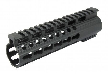 an image of the product AR15 Slim Free-Float Clamp-On MLOK Handguard with Detachable Rails 7"- Aluminum Black- HG02-M-7