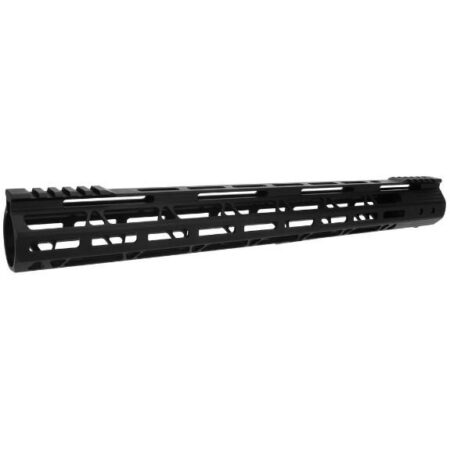 an image of the product AR15 Ultra Slim M-LOK Free Floating Modular Handguard- 17" Rifle Length- Aluminum Black- HG08-17