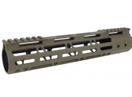 an image of the product AR15 Ultra Slim MLok Free Floating Handguard- 10" Carbine Length- Tan- HG08-T-10