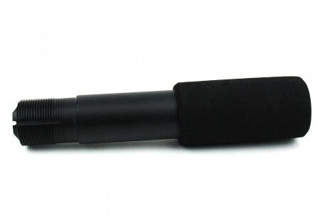 an image of the product AR15 Pistol Buffer Tube with Foam Pad- Aluminum Black- MAR042
