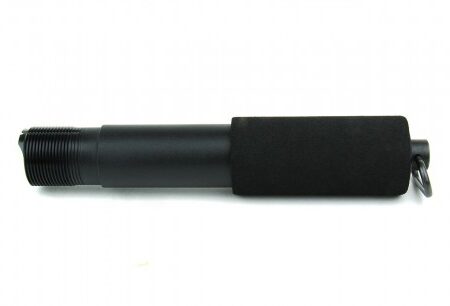 an image of the product AR15 Pistol Buffer Tube with Foam Pad and Quick Detach Sling Adapter- Aluminum Black- MAR042Q