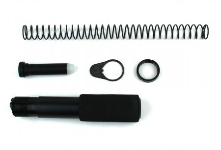 an image of the product AR15 Pistol Buffer Tube Kit with Regular End Plate- Aluminum Black- MAR049-A