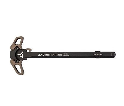 an image of the product Radian Raptor AR-15/M16 Ambidextrous Charging Handle Assembly- Radian Brown- R0004