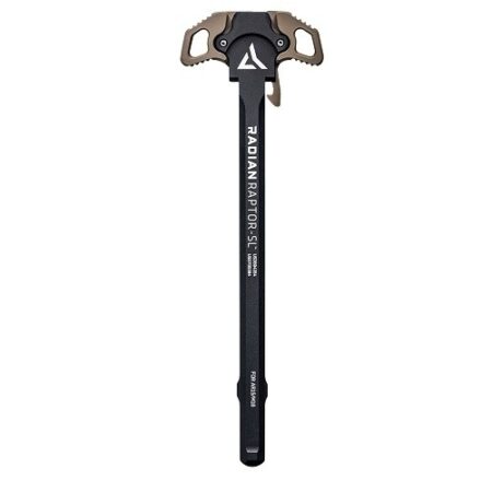 an image of the product Radian Raptor-SL AR-15/M16 Ambidextrous Charging Handle Assembly- FDE Cerakote- R0284