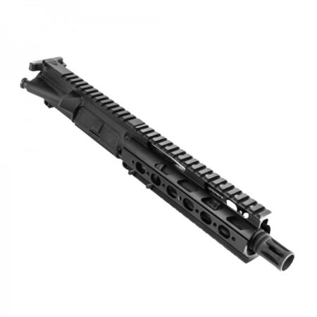 an image of the product AR15 .300 AAC Blackout Complete Upper Receiver Assembly 7.5" 1:7 Twist Barrel with Super Slim Quad Rail Handguard- Black- UPPER-BUILD-300