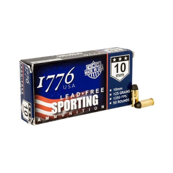 1776 USA 10mm Auto 125 Gr. Sinterfire Lead-Free Ball- Box of 50