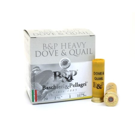 an image of the product Baschieri & Pellagri Heavy Dove & Quail 20 Gauge 2-3/4" 1 oz # 7-1/2 Shot- Box of 25 - 20BD75