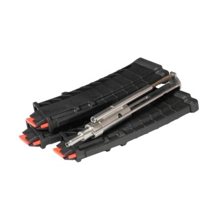 an image of the product CMMG Bravo AR-15 .22 Long Rifle Rimfire Conversion Kit W/ 3, 10-Round Magazines- Black - 22BA6AE-CM
