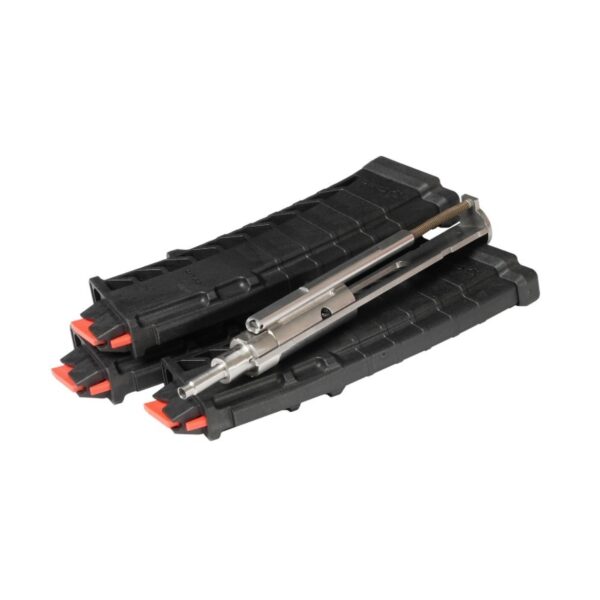 an image of the product CMMG Bravo AR-15 .22 Long Rifle Rimfire Conversion Kit W/ 3, 10-Round Magazines- Black - 22BA6AE-CM