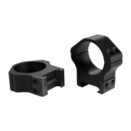 Warne 1" Maxima Horizontal- Fixed Nato Stanag 4694-Style Scope Rings- High Height- Matte- 502M