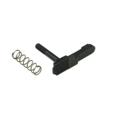 an image of the product CMMG Zeroed Extended Ambidextrous Magazine Catch- Steel Black - 55AFE96