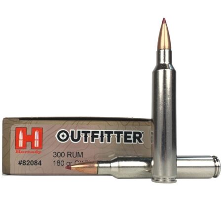 an image of the product Hornady Outfitter .300 Remington Ultra Magnum 180 Gr. CX Polymer Tip- Lead-Free- Box of 20- 82084