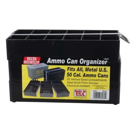an image of the product MTM .50 Caliber Ammunition Can Organizer - Black- ACO