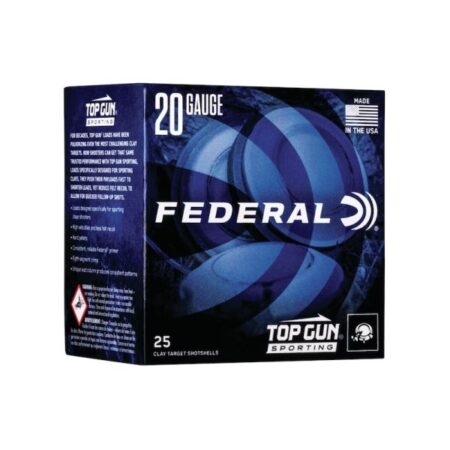 an image of the product Federal Top Gun 20 Gauge 2-3/4" 7/8 oz #8 Shot- Box of 25 - TGS2248