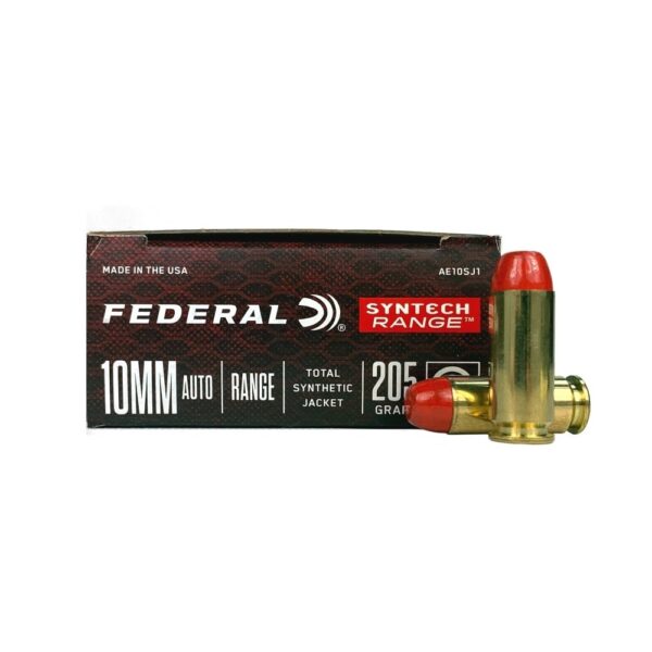 Federal Syntech Range 10mm Auto 205 Gr. Total Synthetic Jacket- Box of 50