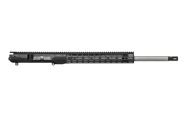 an image of the product Aero Precision AR-10 6.5 Creedmoor M5 Complete Upper Receiver, 22" Barrel, ATLAS R-ONE 15" Handguard- Anodized Black- APAR538705M46