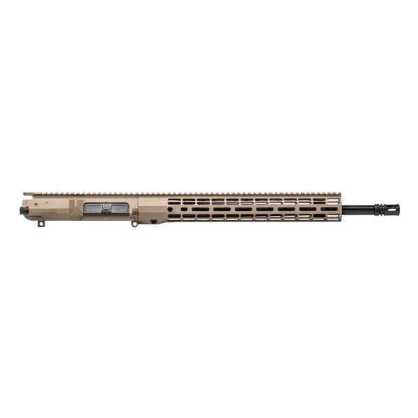 an image of the product Aero Precision AR-10/.308 M5 Complete Upper Receiver Assembly, 18" CMV Barrel, Atlas R-One 15" M-LOK Handguard- Aluminum FDE- APAR538715M25