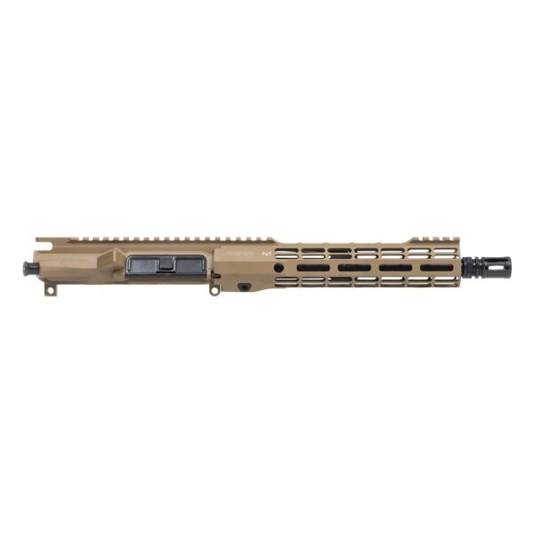 an image of the product Aero Precision AR-15 .300 Blackout M4E1 Threaded Complete Upper Receiver, 10" Barrel, Atlas S-One 9.3" Handguard- FDE- APAR700312M4